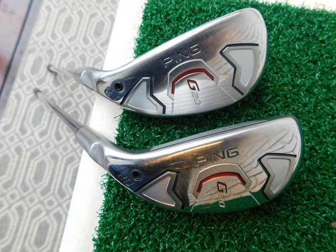 Ping G20 3H & 4H Hybrid Set w/ Ping Regular Flex Shafts - LEFTY - Jumbo Grips