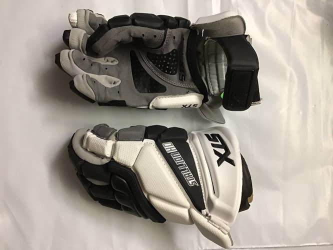 Black New Player's STX 13" Stallion HD Lacrosse Gloves