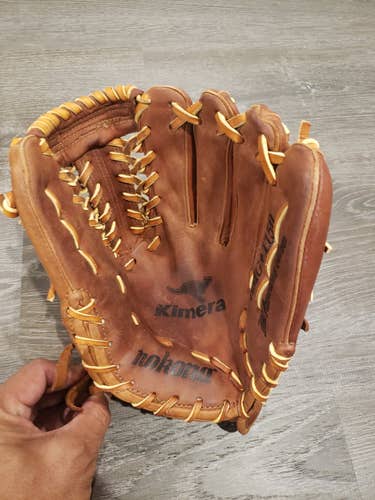 Brown Used High School/College Nokona Right Hand Throw Infield Kimera AMG 1150 Baseball Glove 11.5"