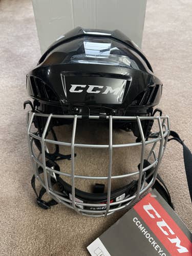 Black New Medium CCM FL40 Helmet