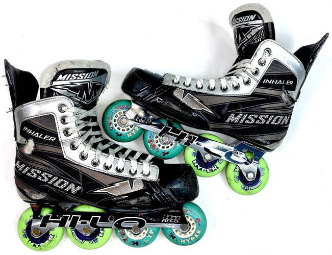 Mission Inhaler NLS6 Inline Roller Skates Senior Size 10E (11.5 US Men Shoe)
