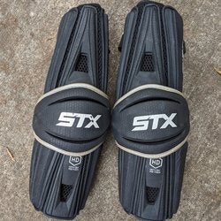 Used Large STX Assault Arm Guards/Pads Black