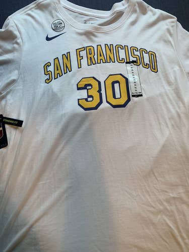 Nike GSW Steph Curry throwback shirsey NWT