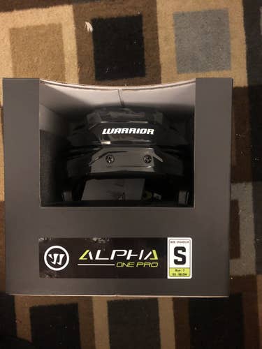 Black New Small Warrior  Alpha One Pro Helmet