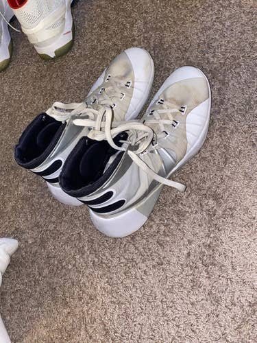 White Used Size 12 (Women's 13) Nike Hyperdunks Shoes