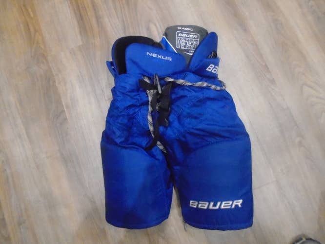 Blue Junior Used Small Bauer Nexus 600 Hockey Pants