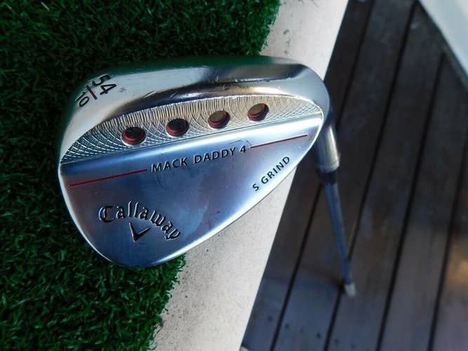 Callaway MD4 Milled Chrome 54* Wedge S Grind w/ True Temper Wedge Flex