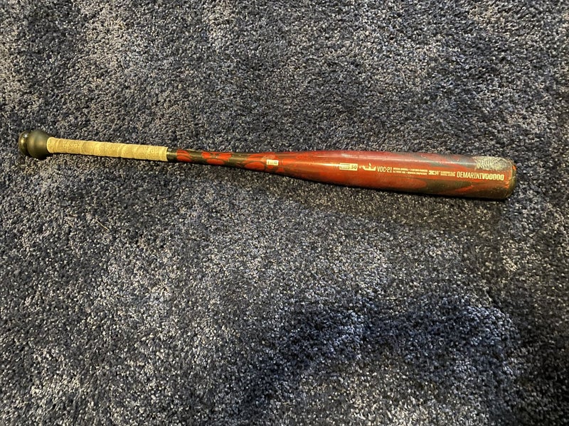 Used High School/College BBCOR Certified 2020 DeMarini Alloy Voodoo One Balanced Bat (-3) 30 oz 33"