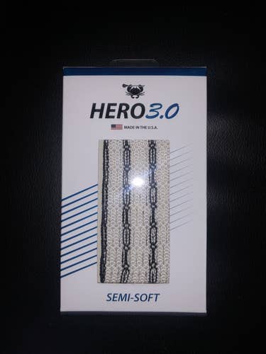 New ECD Hero 3.0 black striker Mesh Piece Lax Lacrosse New in Box White