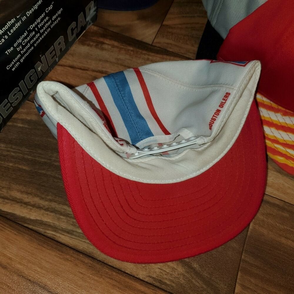 VINTAGE HOUSTON OILERS PAINTERS CAP –