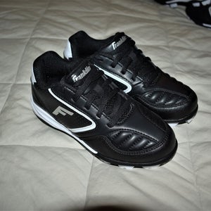 NEW - Franklin Youth Baseball Cleats, Black, Youth Size 11Y
