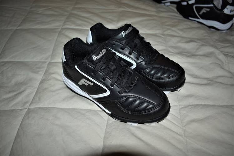 NEW - Franklin Youth Baseball Cleats, Black, Youth Size 11Y