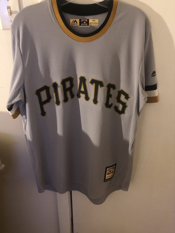 Pittsburgh Pirates #21 Roberto Clemente Retired Black Stitched MLB Majestic  Jersey 44
