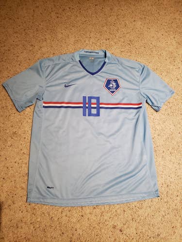 Netherlands Wesley Sneijder Blue XL Nike Jersey