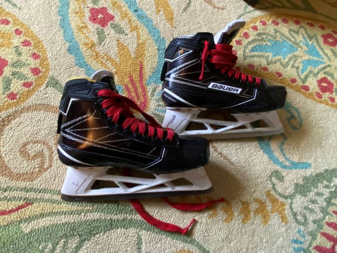 Senior Used Bauer Supreme 1S Hockey Goalie Skates Regular Width Size 6