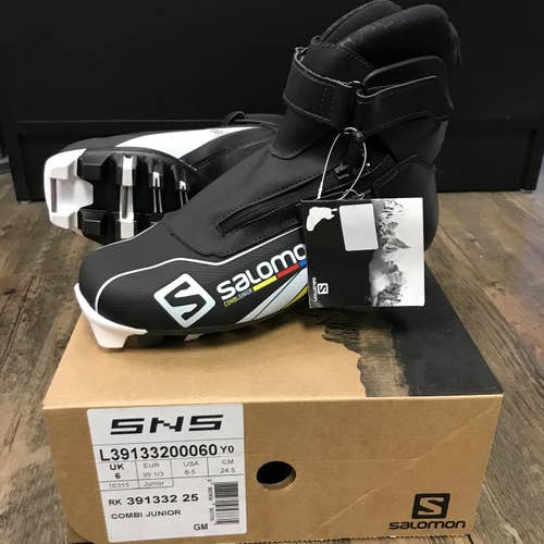 Combi Size 6.5 (ERU 39 1/3) New Salomon Combi Junior Pilot Cross Country Ski Boots