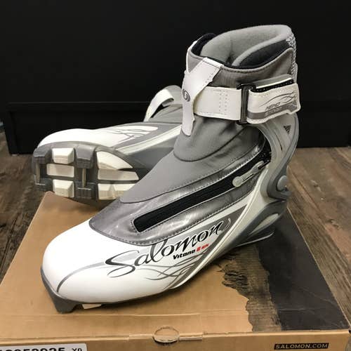 Skate Size 7.5 (EUR 39 1/3) New Salomon Women's Vitane 8 Pilot Skate Cross Country Ski Boots