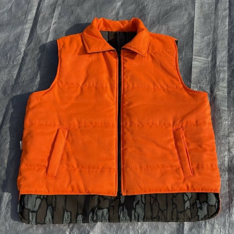 hunter orange down vest