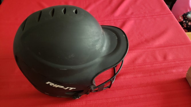 Used Rip It Vision Pro Matte Softball  Batting Helmet