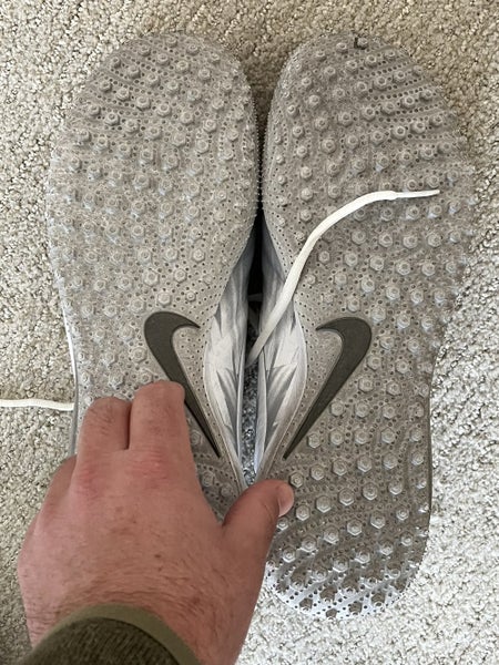 White Adult Turf Cleats Low Cut Nike Vapor Elite Turf