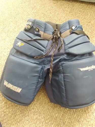 Blue Intermediate Used Large Vaughn V7 Goalie Pants