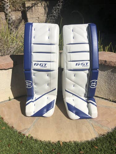 Blue Used Senior 33+1.5" Warrior Ritual GT Pro Goalie Leg Pads