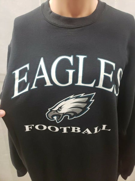 VINTAGE NFL PHILADELPHIA EAGLES EMBROIDERED GREY SWEATSHIRT