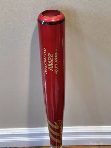 Used Kid Pitch (9YO-13YO) Marucci Wood AM22 Bat (-3) 19 oz 29"