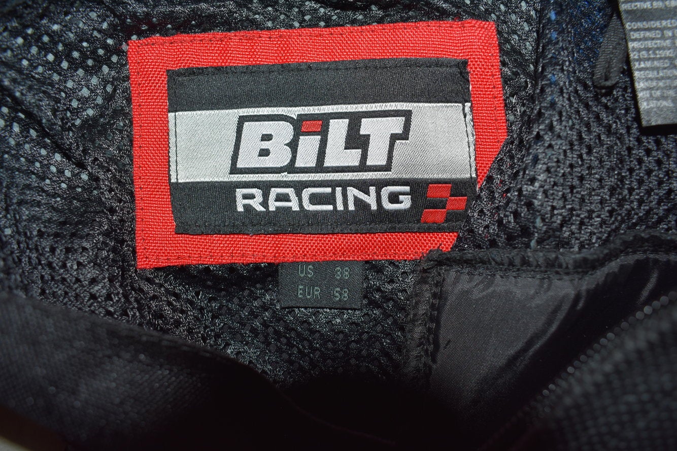 Bilt Racing Leather Racing Pants, Blue 