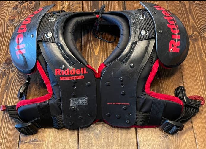 Used XS Riddell Z-Matte Shoulder Pads