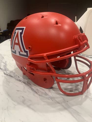 Custom Red Arizona Wildcats Helmet