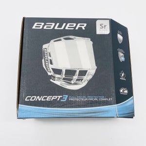 New in box Bauer Concept 3 Full Face Mask Bubble-Senior