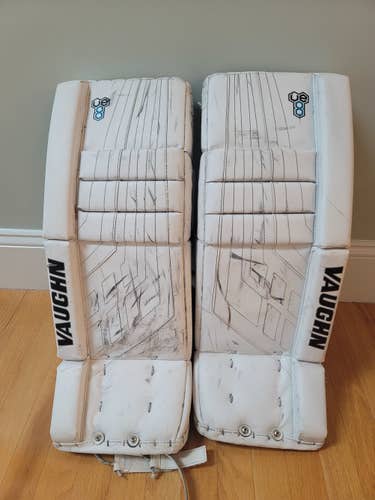 Used 24" Vaughn Velocity VE8 Goalie Leg Pads