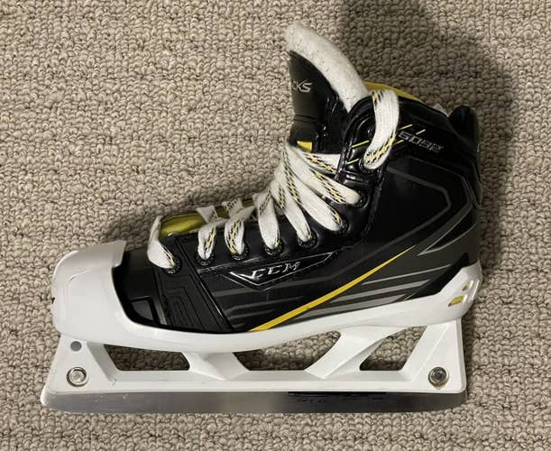Used CCM Regular Width  Size 3 Tacks 6092 Hockey Goalie Skates
