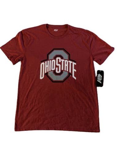 NWT 4th and 1 Ohio State Buckeyes Block O Logo Tee True Red Size Large