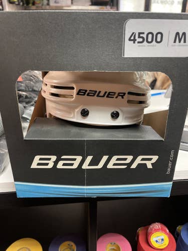 White New Medium Bauer  4500 Helmet