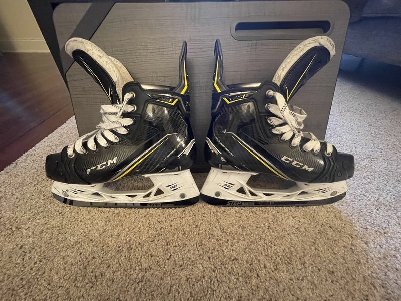 Used CCM Super Tacks AS1 Skates 5.5D w/ Step Blacksteel