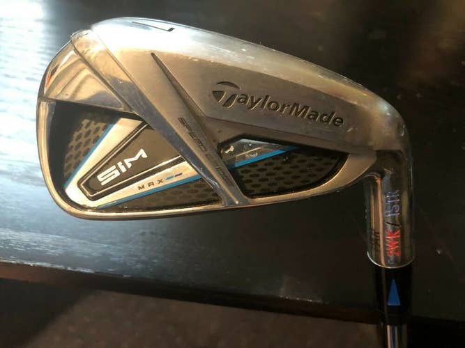 TaylorMade Sim Max 7 Iron, Regular Flex, 1° Strong, Authentic Demo/Fitting