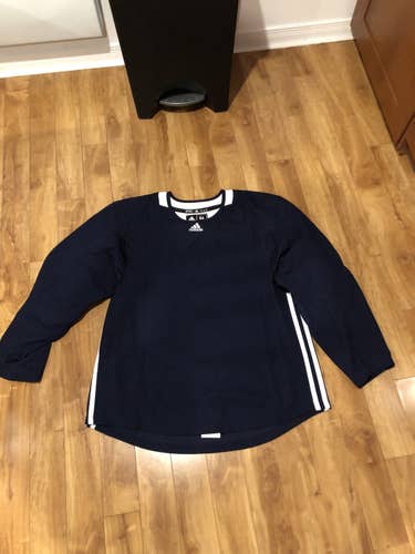 Blue Navy Size 54 Adult Men's New XL Adidas Jersey Pro Stock