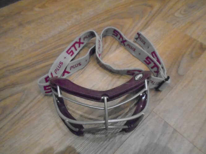 Used STX Plus Women's Lacrosse Goggles Cranberry