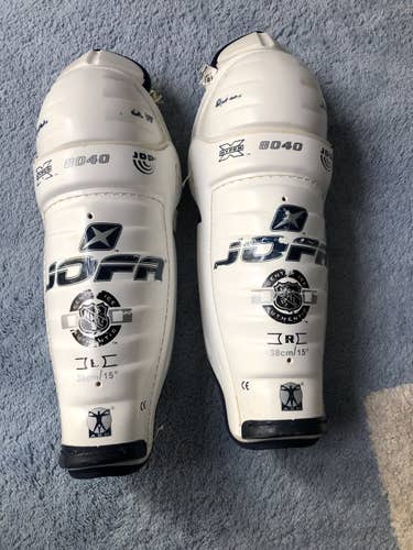 JOFA 8040 15” Pro Stock Hockey Shin Guards