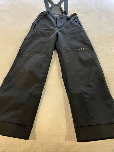 Black Unisex Size 14 Spyder Zip Off Ski Pants