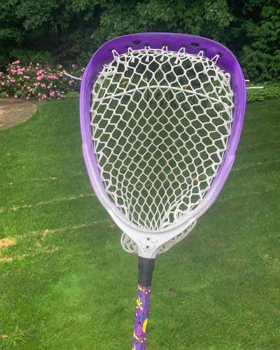 Brine Strung Money Goalie Head with brand new ecd mesh and newly dyed