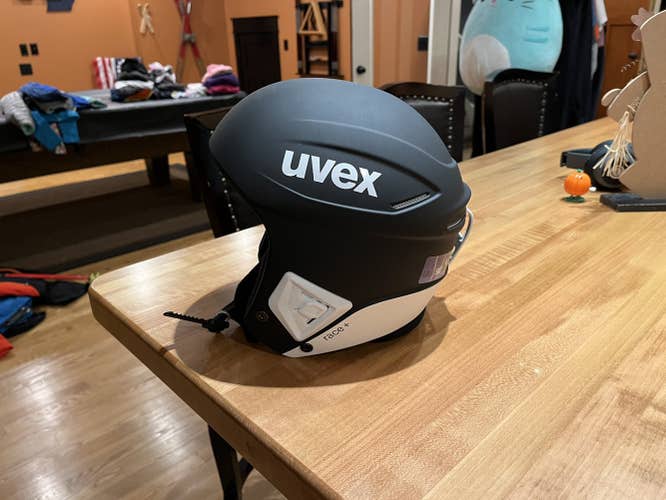 Black Unisex Small / Medium (53-54) UVEX Race + Helmet FIS Legal