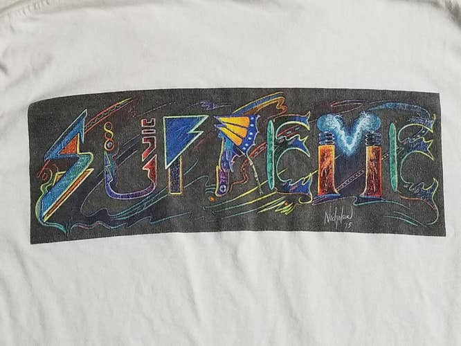 Supreme SS15 Trip Reset Tee Men's Size M White 2-Sided Graphic T Shirt Authentic