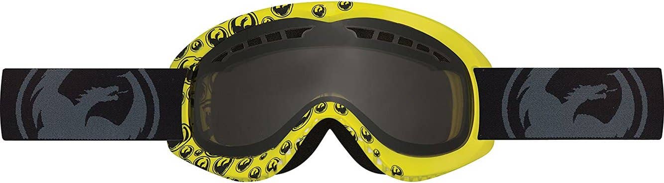 NEW Dragon  DXS Ski Goggles  kids goggles in box NEW Color/Yellow/Smoke