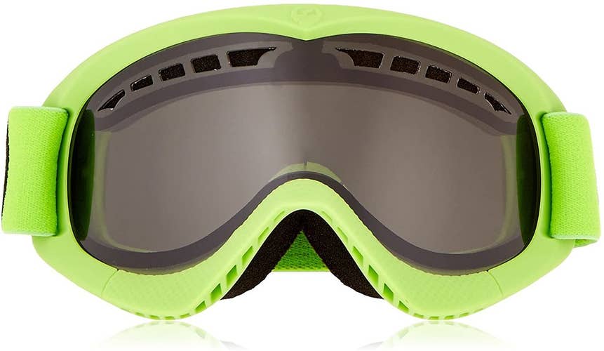 NEW Dragon  DXS Ski Goggles  kids goggles in box NEW Neon Green/Smoke