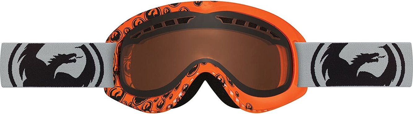 Dragon Alliance DX Ski snowboard Goggles adult   Grey Orange/Amber NEW 