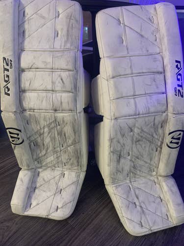 White Senior 33" Warrior  Ritual GT2 Goalie Leg Pads