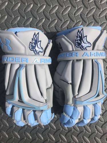 Gray Used Player's Under Armour BioFit 2 Lacrosse Gloves